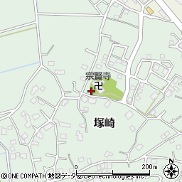 千葉県柏市塚崎608-1周辺の地図