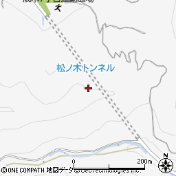 松ノ木トンネル周辺の地図
