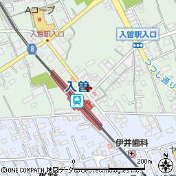 ファミリーマート入曽駅前店周辺の地図