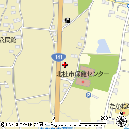 山梨県北杜市高根町箕輪689周辺の地図