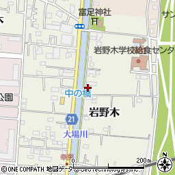 埼玉県三郷市岩野木175周辺の地図