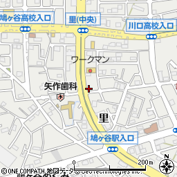 埼玉県川口市里周辺の地図