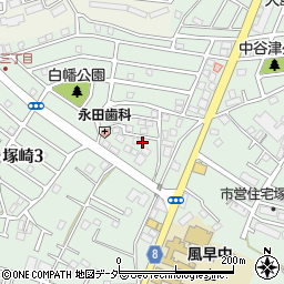 千葉県柏市塚崎1002-17周辺の地図