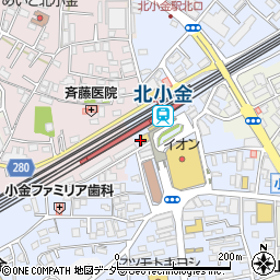 ファミリーマート北小金駅南口店周辺の地図
