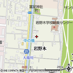 埼玉県三郷市岩野木178-2周辺の地図