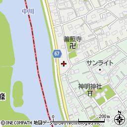 埼玉県三郷市上口1丁目16周辺の地図