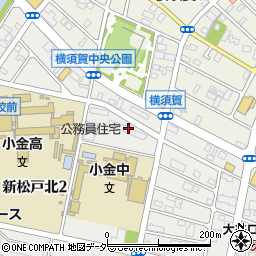 横須賀市営住宅周辺の地図