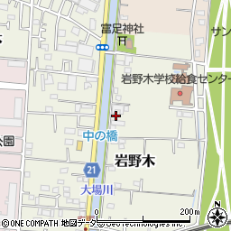 埼玉県三郷市岩野木180周辺の地図