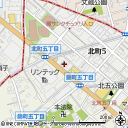 埼玉県蕨市北町5丁目9-8周辺の地図