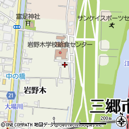 埼玉県三郷市岩野木160周辺の地図
