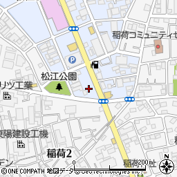 広伸商事草加店周辺の地図