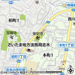 東明寺周辺の地図