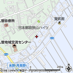 埼玉県狭山市水野376周辺の地図