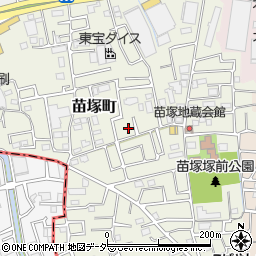 〒340-0036 埼玉県草加市苗塚町の地図