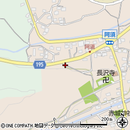 埼玉県飯能市阿須112周辺の地図