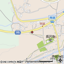 埼玉県飯能市阿須111周辺の地図