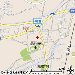 埼玉県飯能市阿須100周辺の地図
