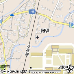 埼玉県飯能市阿須64周辺の地図