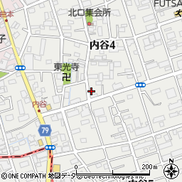 埼玉県さいたま市南区内谷周辺の地図