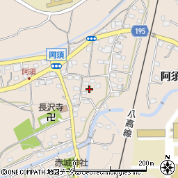 埼玉県飯能市阿須93周辺の地図