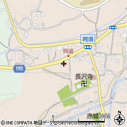 埼玉県飯能市阿須131周辺の地図
