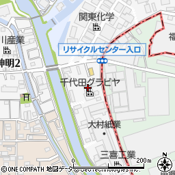 株式会社千代田グラビヤ　草加工場周辺の地図