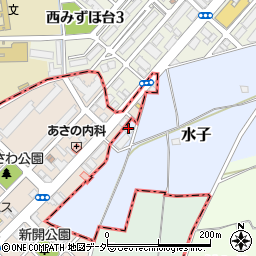 埼玉県富士見市水子4422周辺の地図