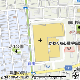 ユニクロイオンモール川口前川店周辺の地図