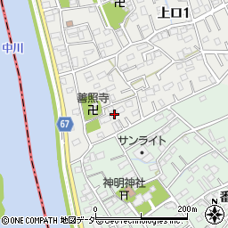 埼玉県三郷市上口1丁目20周辺の地図