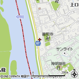 埼玉県三郷市上口1丁目15周辺の地図