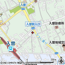 埼玉県狭山市南入曽555周辺の地図