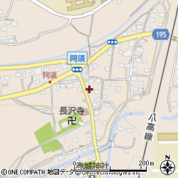 埼玉県飯能市阿須99周辺の地図