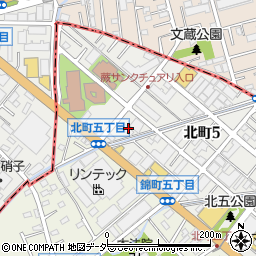 埼玉県蕨市北町5丁目10-5周辺の地図