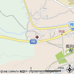 埼玉県飯能市阿須122周辺の地図