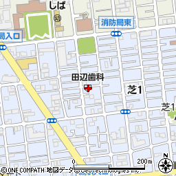 田辺歯科医院周辺の地図