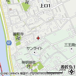 埼玉県三郷市上口1丁目140周辺の地図