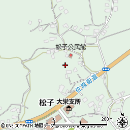 千葉県成田市松子周辺の地図