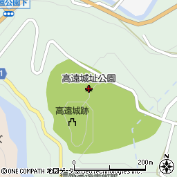 高遠城址公園周辺の地図