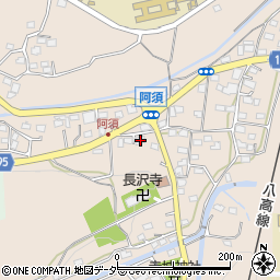埼玉県飯能市阿須101周辺の地図