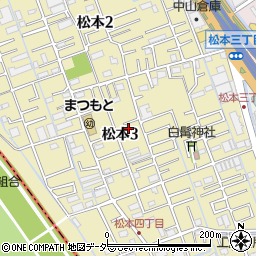 埼玉県さいたま市南区松本3丁目9周辺の地図