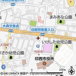 横浜家系ラーメン 印西家周辺の地図