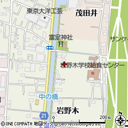 埼玉県三郷市岩野木129周辺の地図
