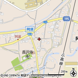 埼玉県飯能市阿須94周辺の地図