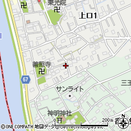 埼玉県三郷市上口1丁目28周辺の地図