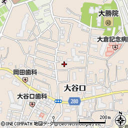 千葉県松戸市大谷口周辺の地図