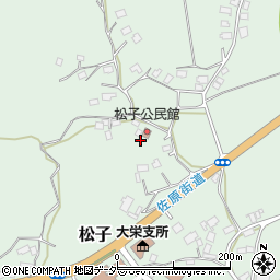 松子公民館周辺の地図