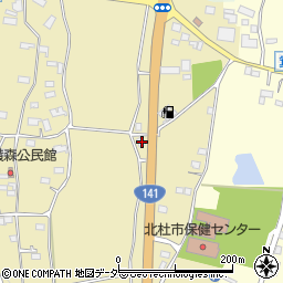 山梨県北杜市高根町箕輪663周辺の地図