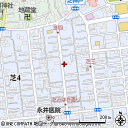 クラスティン蕨周辺の地図