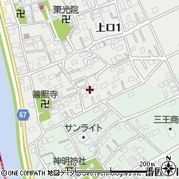 埼玉県三郷市上口1丁目142周辺の地図