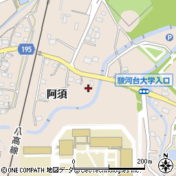 埼玉県飯能市阿須4周辺の地図